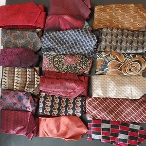 Lot of 100% silk ties